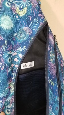 Sakroots On The Go Sling Backpack Bag Blue Sea Turtles NEW  display picture 1