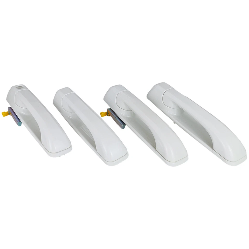 Manija de puerta delantera trasera blanca brillante para Dodge Ram1500 2500 3500 PW7 1GH21GW7AF Foto 2 de 4