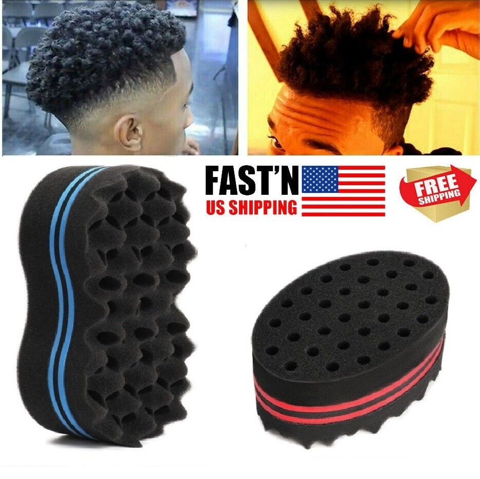 Wave Barber Hair Brush Sponge for Dreads Afro Locs Twist Curl Coil Magic  Tool US | eBay