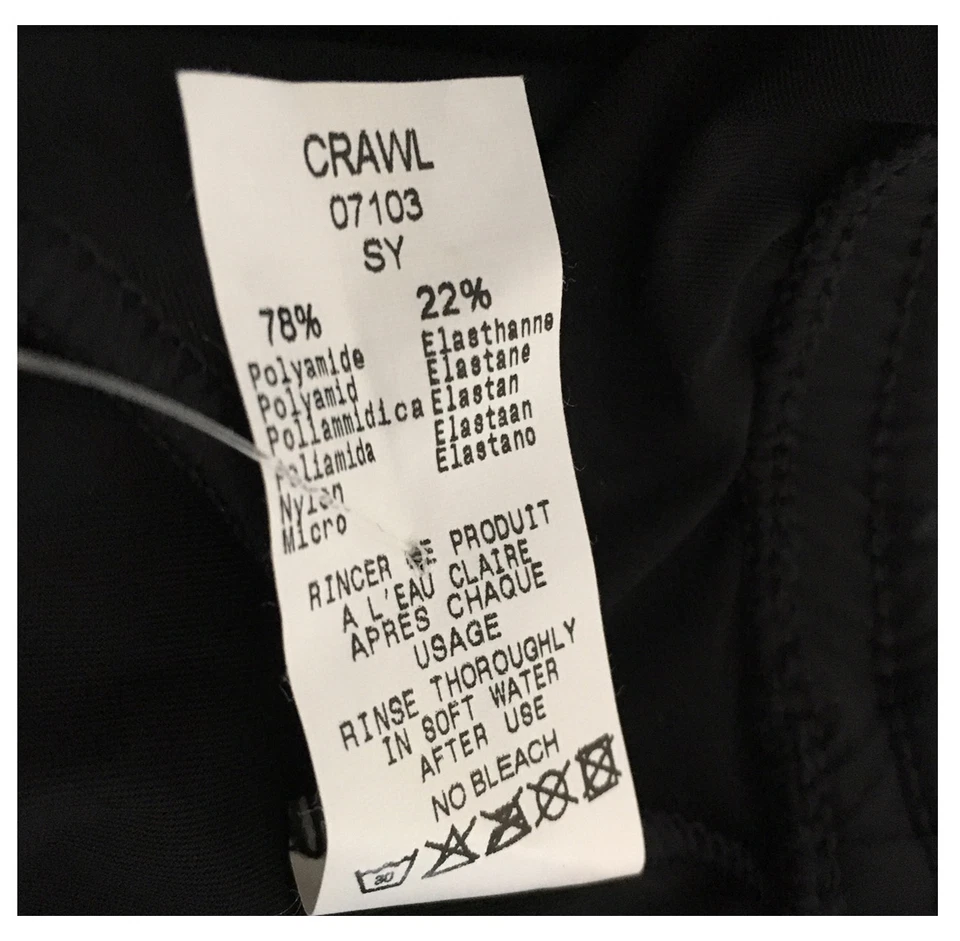 HOM Traje Parigamba Negro con Bolsillo Tejido Rápido Dry Crawl Sy - Imagen 3 de 3