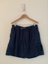 Mens Columbia Dark Blue Swim Trunks Shorts w/ Pockets Size Large