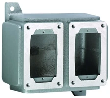 Killark SWB-18, 1-1/2" Hub, Aluminum, 2-Gang, Deep Control Station Back Box, 1pc