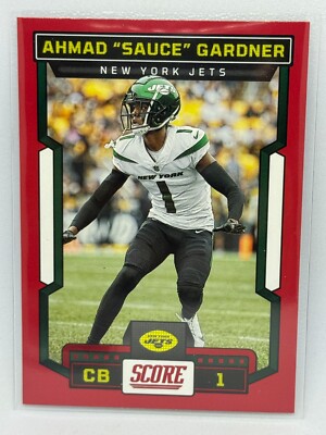 Ahmad ''Sauce'' Gardner Red 2023 Score Football # 292