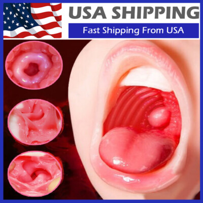 Realistic Mouth Male Masturbator Doll For Men Pocket Pussy Oral Blowjob Sex Toy