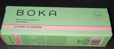Boka Nano Hydroxyapatite Toothpaste, Fluoride Free Cherry Blossom 2 Pack