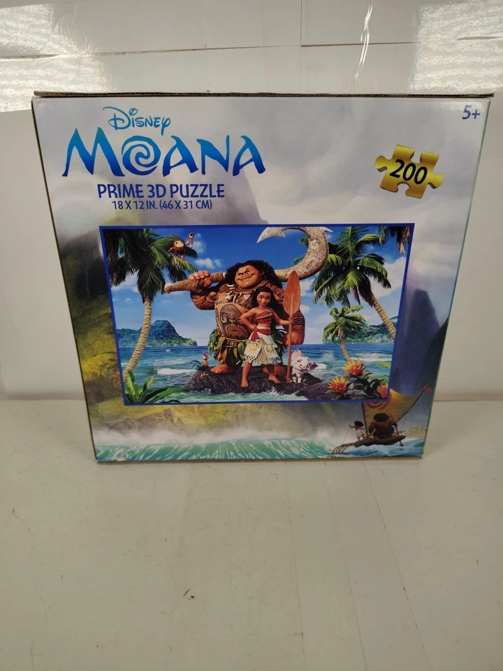 "Puzzle Disney Moana Prime 3D - 200 piezas - NUEVO Y sellado - 18"" x 12""" Foto 3 de 4
