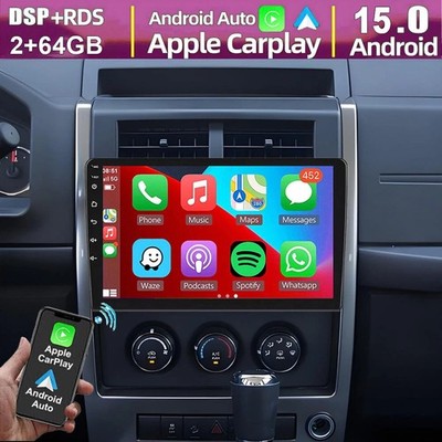 10.1'' CarPlay For Jeep Liberty 2008-2012 Android 15 Car Radio Stereo GPS Navi BT