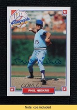 1993 Nabisco All-Star Auto Phil Niekro Auto HOF 0lc5