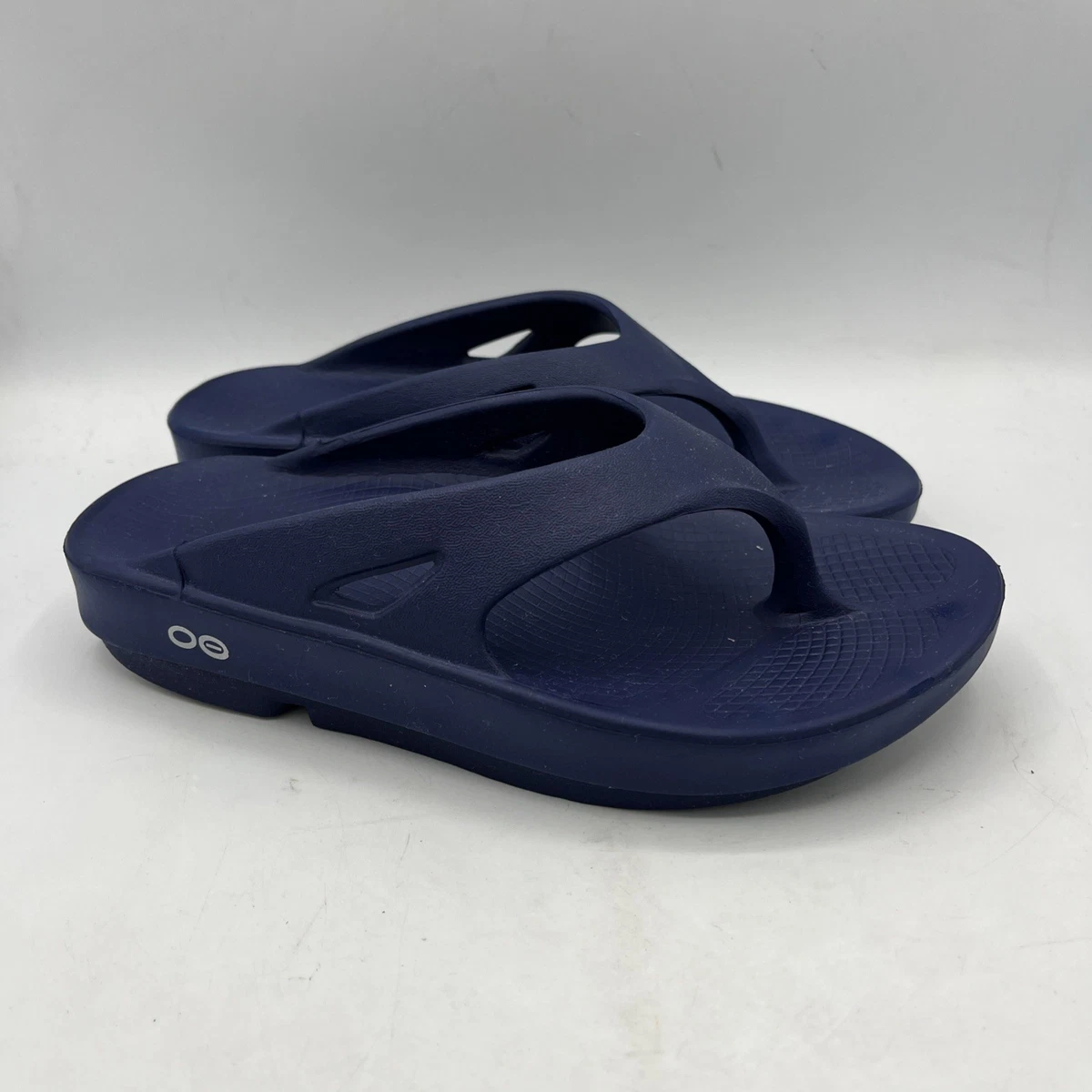 NEW OOFOS flip flop original sandal in water drop blue size M 8 / W 10 / EU 41 Amazon.com | OOFOS Unisex OOahh Sport Slide Sandal, Navy  main image 2
