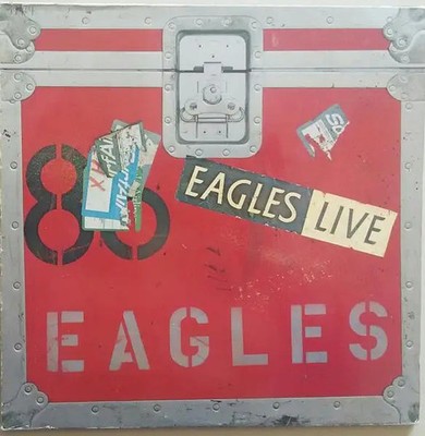 Eagles Eagles Live EMBOSSED POSTER Asylum 2xVinyl LP