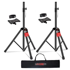 5Core Speaker Stand Pair Adjustable 31 - 36" PA DJ Tripod Heavy Duty w35mm Mount