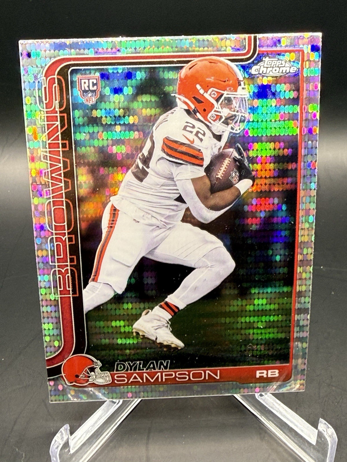 2025 Topps Chrome - Rookies Dylan Sampson #308 Pulsar Refractor (RC)