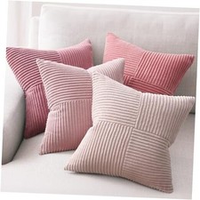 Pink Throw Pillow Covers 18x18 Set of 18" x 18" Pack of 4 Light Pink