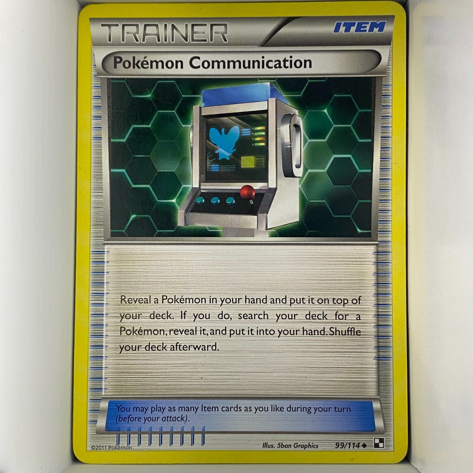 Pokémon Communication 099/114 Black & White Uncommon Reverse Holo English