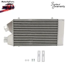 25x11x3" Universal Aluminum Front Mount Intercooler 2.5" Inlet Outlet Same Side