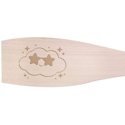 Großer Kochspachtel ''Wolke trägt Stern'' aus Holz (SA00028281)