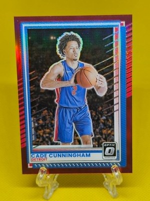 2025-26 Donruss Optic Cade Cunningham Red Prizm /99 Detroit Pistons Color Match