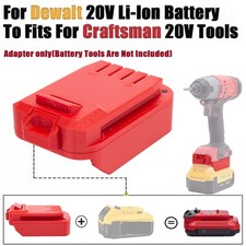 Adapter For Dewalt 18V 20V Li-Ion Battery To For Craftsman 20V Power Tools US