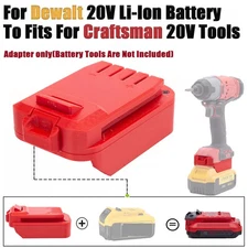 Adapter For Dewalt 18V 20V Li-Ion Battery To For Craftsman 20V Power Tools US