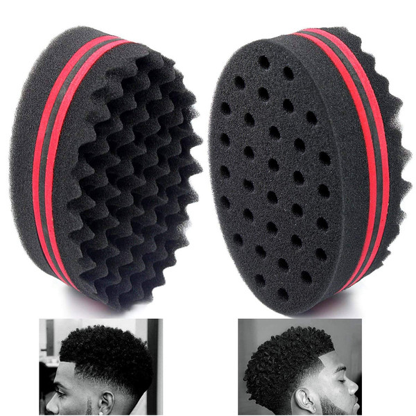 Esponja Barber Twist Para Rizos Dreads Afro Ondas Cabello Cuidado Peine