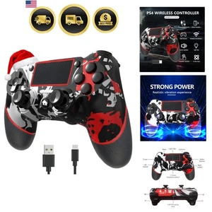 Contrôleur sans fil pour Ps4 Romote Compatible avec Ps4/Slim/Pro/Windows PC, C...