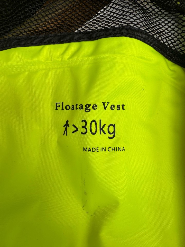 High Visibility Adult Floatage Inflatable Diving Life Vest Dive Scuba ...