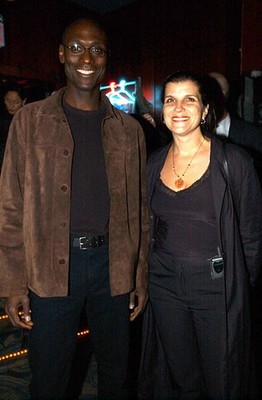 Lance Reddick and guest at HBO Films Newmarket Films Real Women Ha- Old Photo