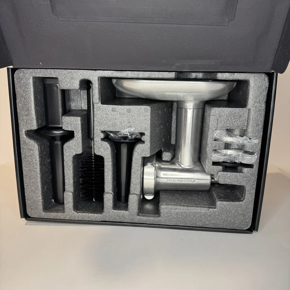 Accesorio para molinillo de alimentos de metal KitchenAid KSMMGA - plateado nuevo caja abierta Foto 2 de 4