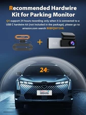 Dash Cam Front and Rear 4K+1080P, Free 64GB Card, Built-in WiFi, Dash Camera for