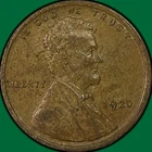 1920 Lincoln Wheat Cent Almost Uncirculated AU Coin #40905