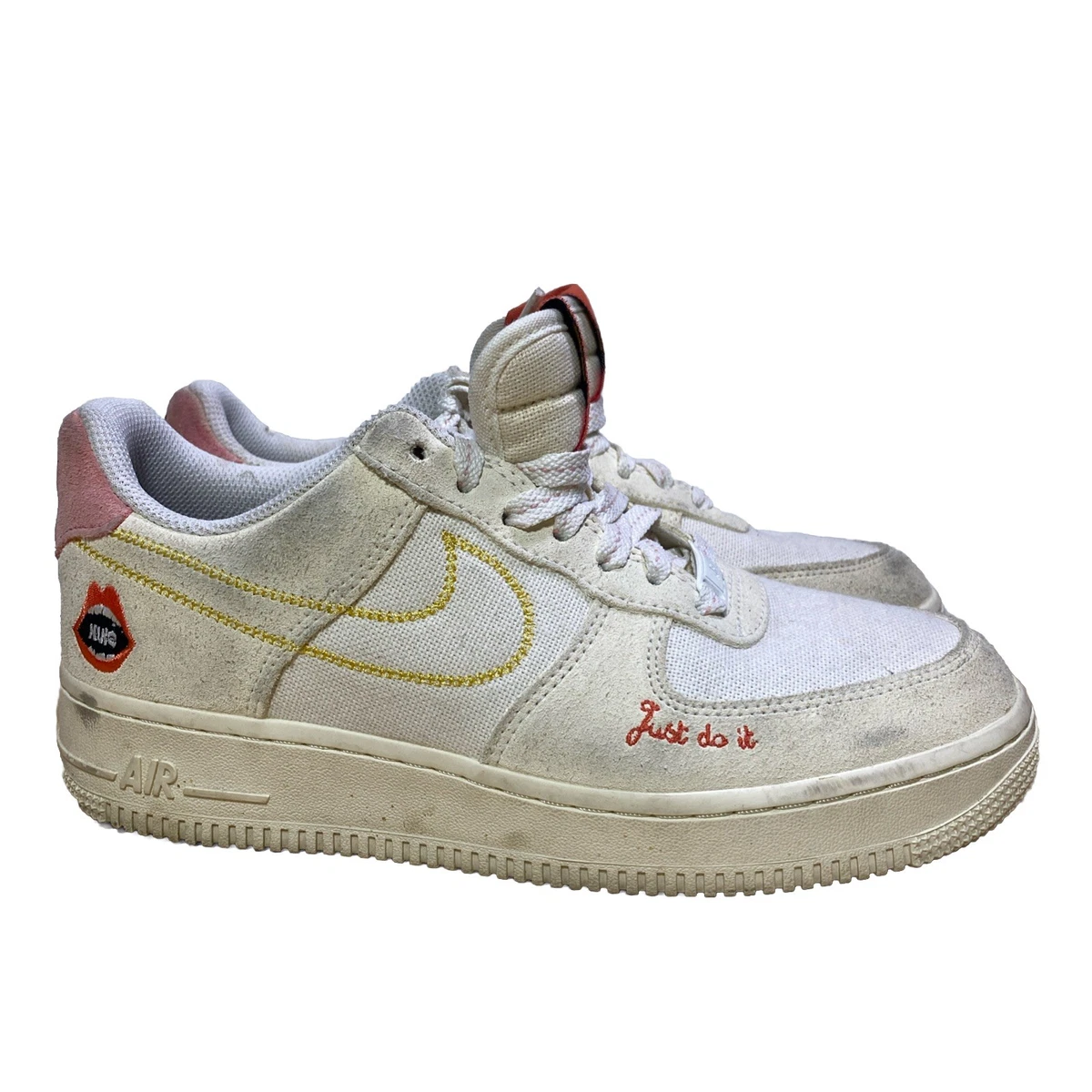 Nike Air Force 1 \'07 \'Peace x Rock And Roll\' Mens‎ Size 10.5 Casual Sneakers Nike Air Force 1 07 Mens Lifestyle Shoes White College Navy  main image 3