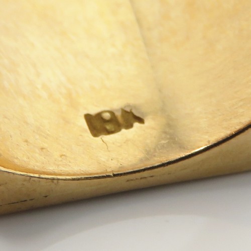 NYJEWEL Peru Gold Coin 18k Yellow Gold 28 Diamonds Signet Ring - Picture 5 of 6