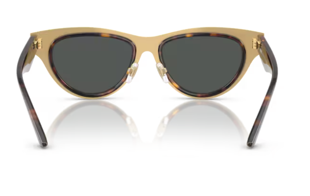 Versace 0VE2273 108/87 Havana/Dark Grey Cat Eye Women display picture 2
