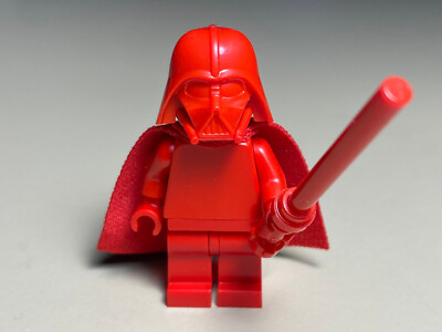 LEGO Star Wars Red Darth Vader Minifigure Prototype Monochrome | eBay