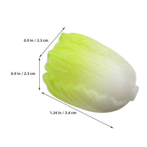 5pcs Mini Chinese Cabbage Fake Miniature Vegetable Mini Resin Vegetable Models - Bild 10 von 10