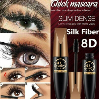 4D Fiber Mascara Silk Schwarz Wimperntusche Wimpernverlängerung Eyelash Volumen
