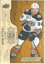 2018-19 Upper Deck UD Engrained SAM STEEL Rookie 005/299 Anaheim Ducks