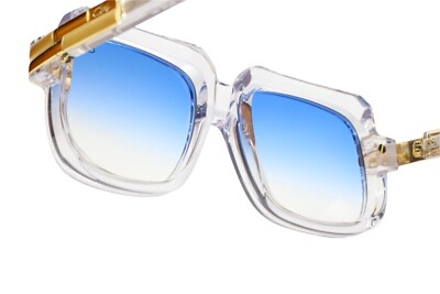 CAZAL607 Crystals limited Edition 限定品 Cazal 607/3 Crystal Clear Gold Blue Gradient Legends Limited