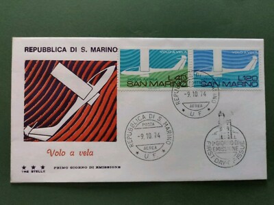 SEGELFLUG - FDC REPUBLIK SAN MARINO UMSCHLAG ERSTER TAG FIRST DAY OF ISSUE