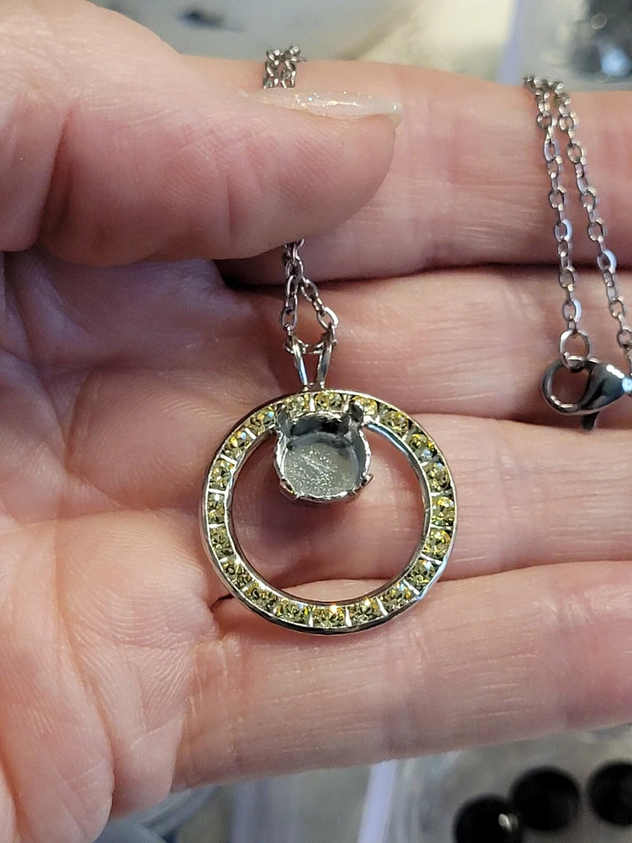 Custom Birthstone Necklace in Silver - Gardens of the Sun | Ethical Jewelry