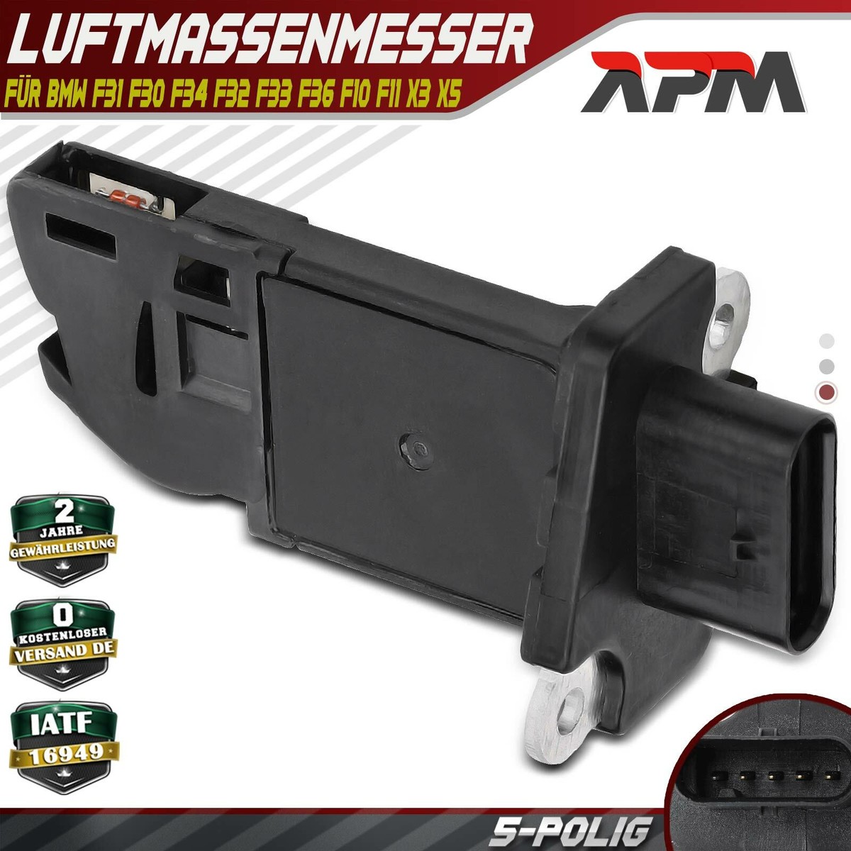 LST Luftmassensensor LMM Steuergerät - 4-polig 12V Für Verschiedene Modelle