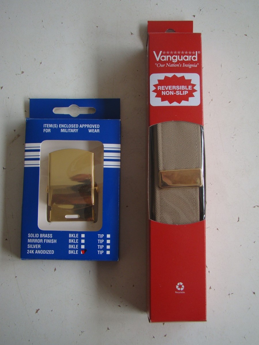 USN US NAVY ALL RANKS RATES E7-9 CPO OFFICER'S KHAKI BELT WITH