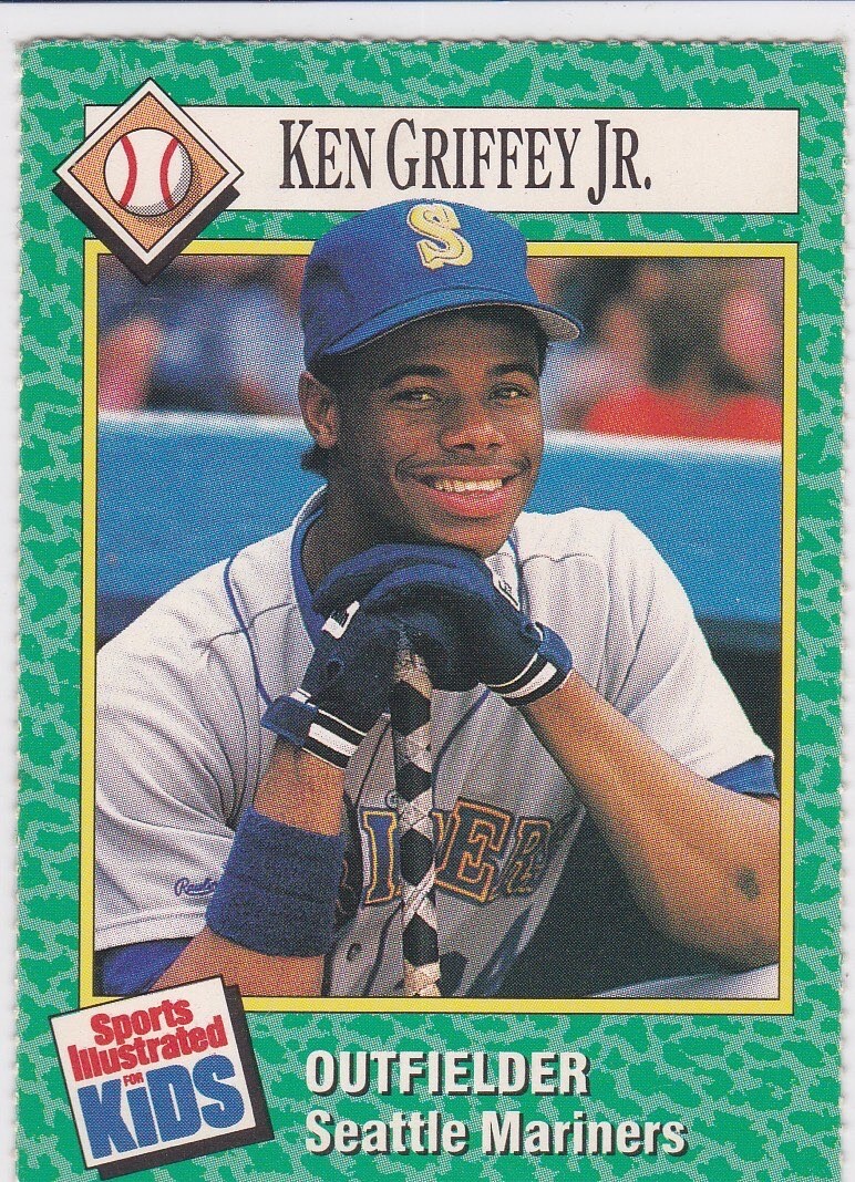 KEN GRIFFEY JR. SI FOR KIDS Magazine RARE BASEBALL CARD Seattle