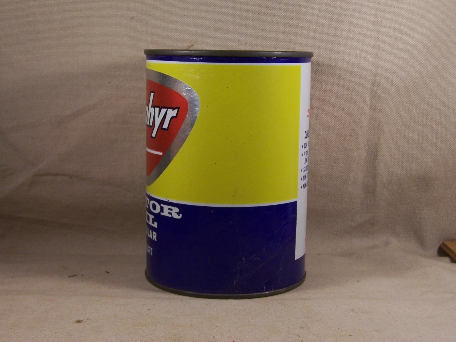 Vintage Zephyr Motor Oil Can Bank Gas & Oil Service Station Muskegon