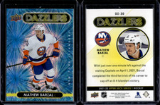 2021-22 Upper Deck Series 1 Dazzlers Blue #DZ-30 Matthew Barzal