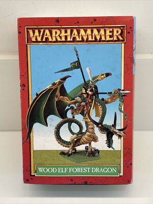 Seltener Warhammer Waldelfen Walddrache 1996 komplett in Box
