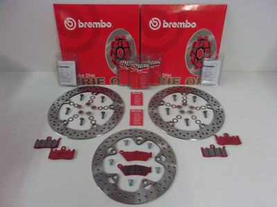 Brembo Bremsscheiben vorne + hinten + Floater + Beläge Schrauben BMW R 1200 GS R