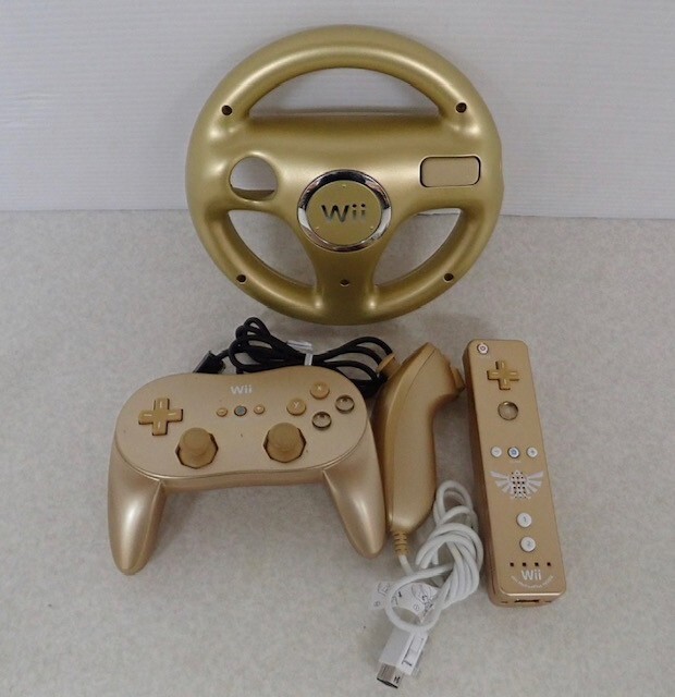 Club Nintendo Wii Zelda Golden Remote Classic Controller