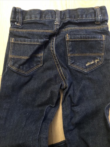 OshKosh Bgosh Girls Boot Cut Jeans Blue Denim Pant Original Size 7 Slim - Picture 10 of 11