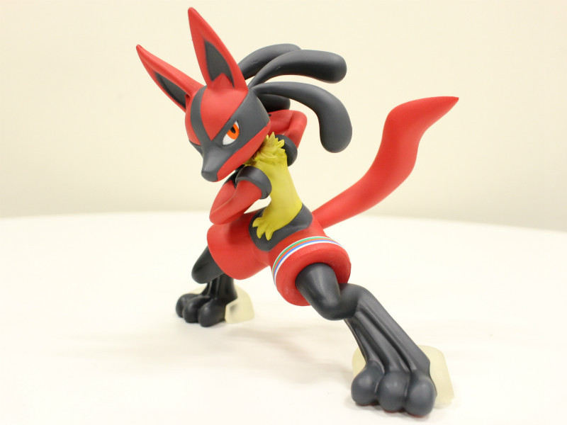 BNIB JAPAN Pokemon Center LTD Red LUCARIO Figure Pokkén Tournament 2P Color 
